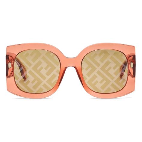 fendi oversized mirror square sunglasses|Fendi unisex sunglasses.